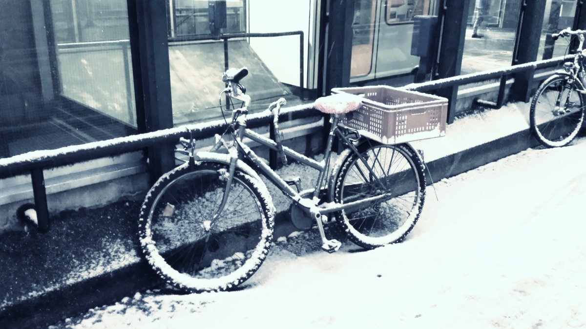 Зимний транспорт вместо велосипеда