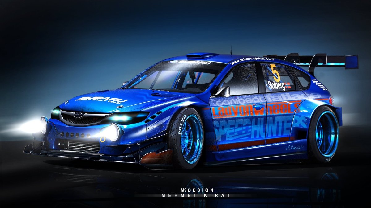 Субару Импреза WRX синяя