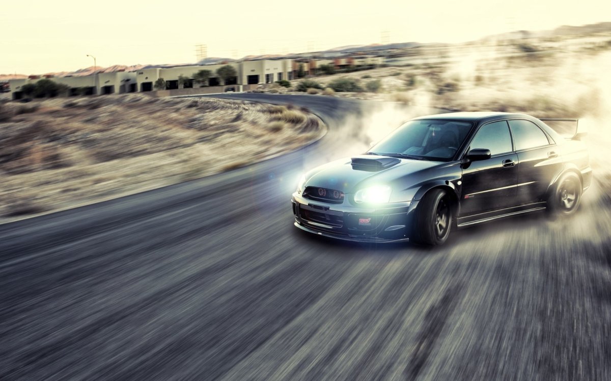 Субару WRX STI дрифт
