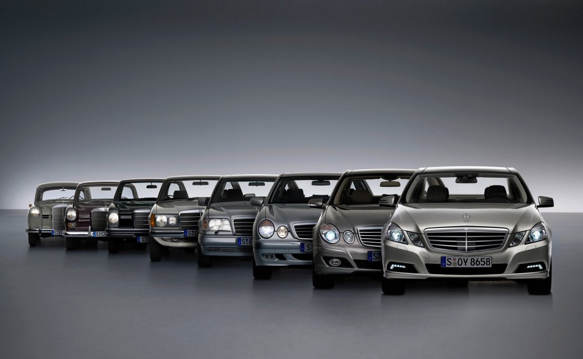 Эволюция Mercedes Benz е class