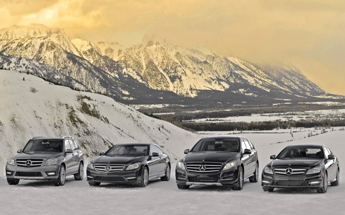 Mercedes c class в горах