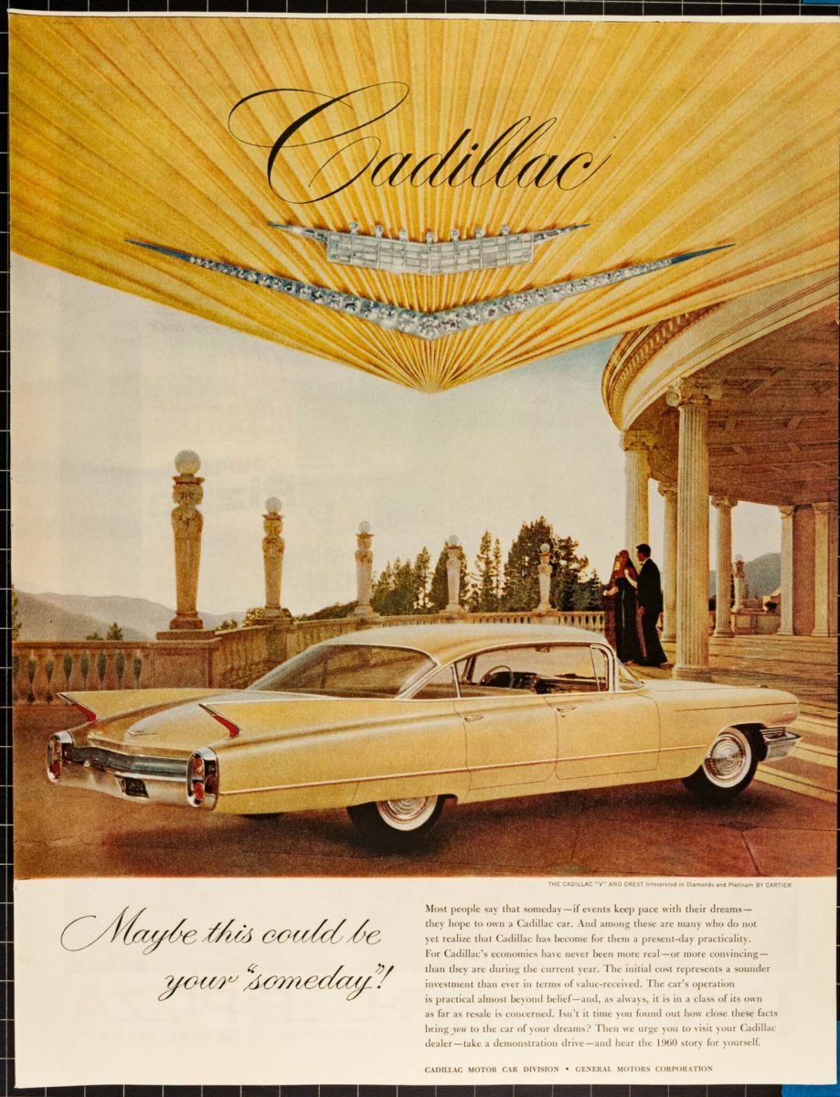 Реклама Кадиллак 1960