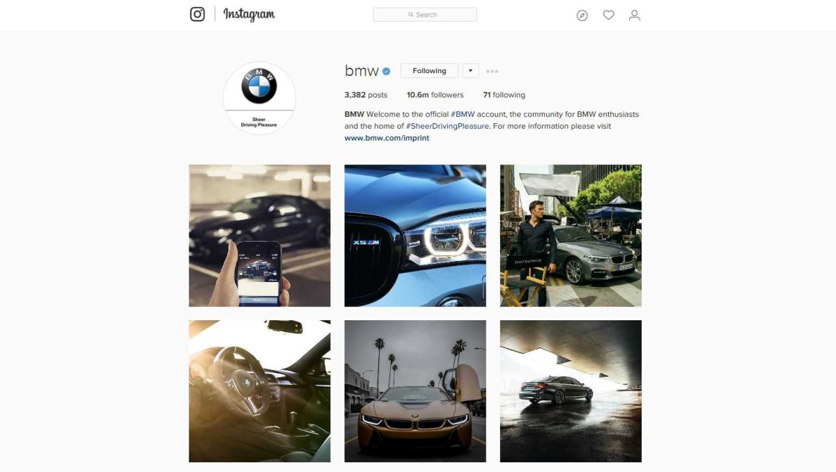 BMW Инстаграм