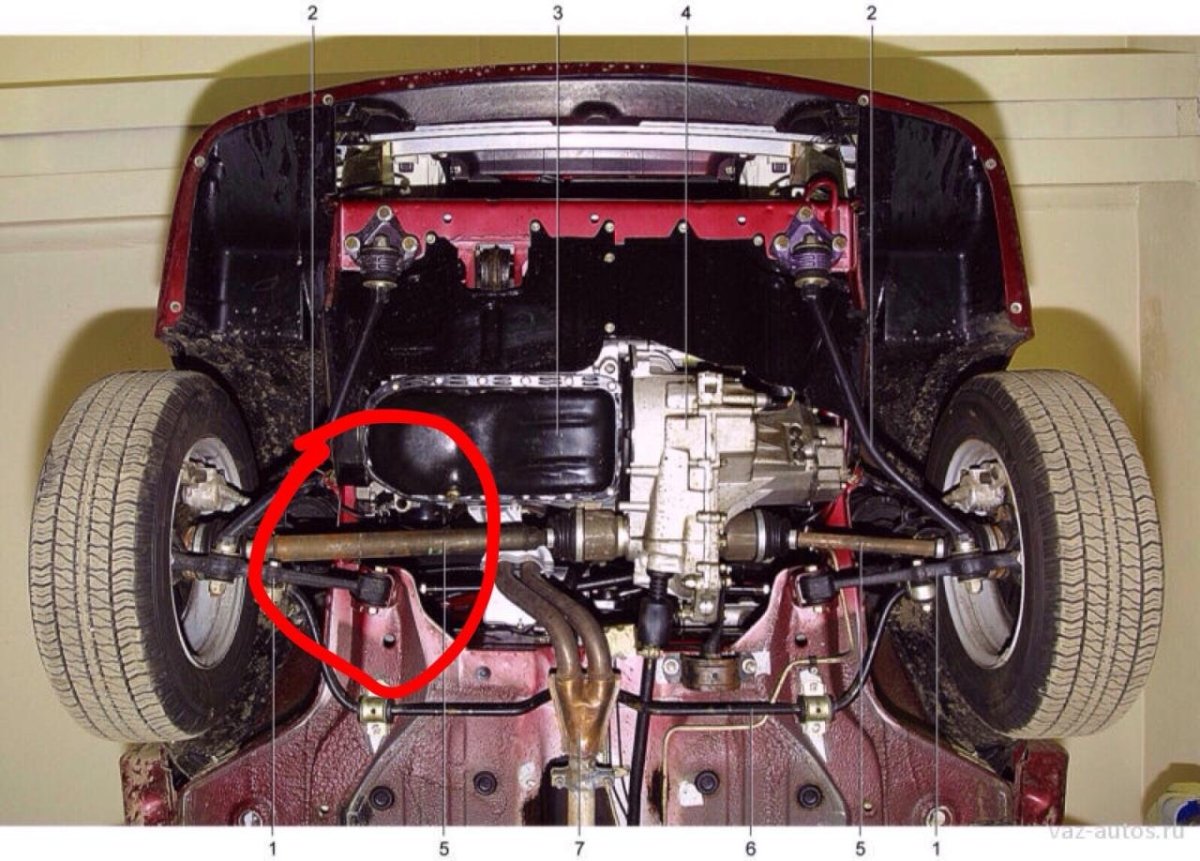 ВАЗ 2114 передняя подвеска снизу