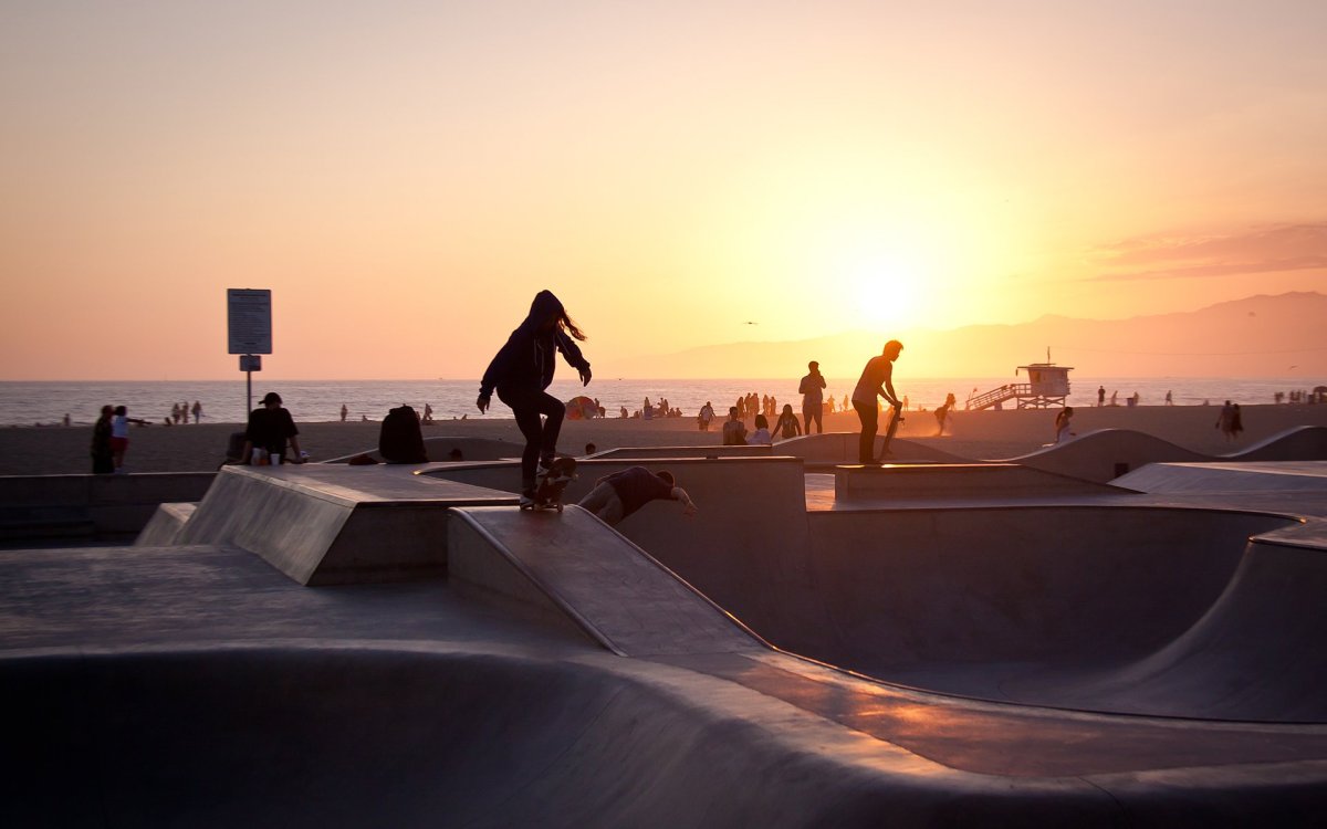 Лос Анджелес пляж скейтпарк