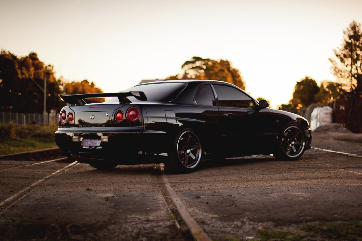 Nissan Skyline r34 черный
