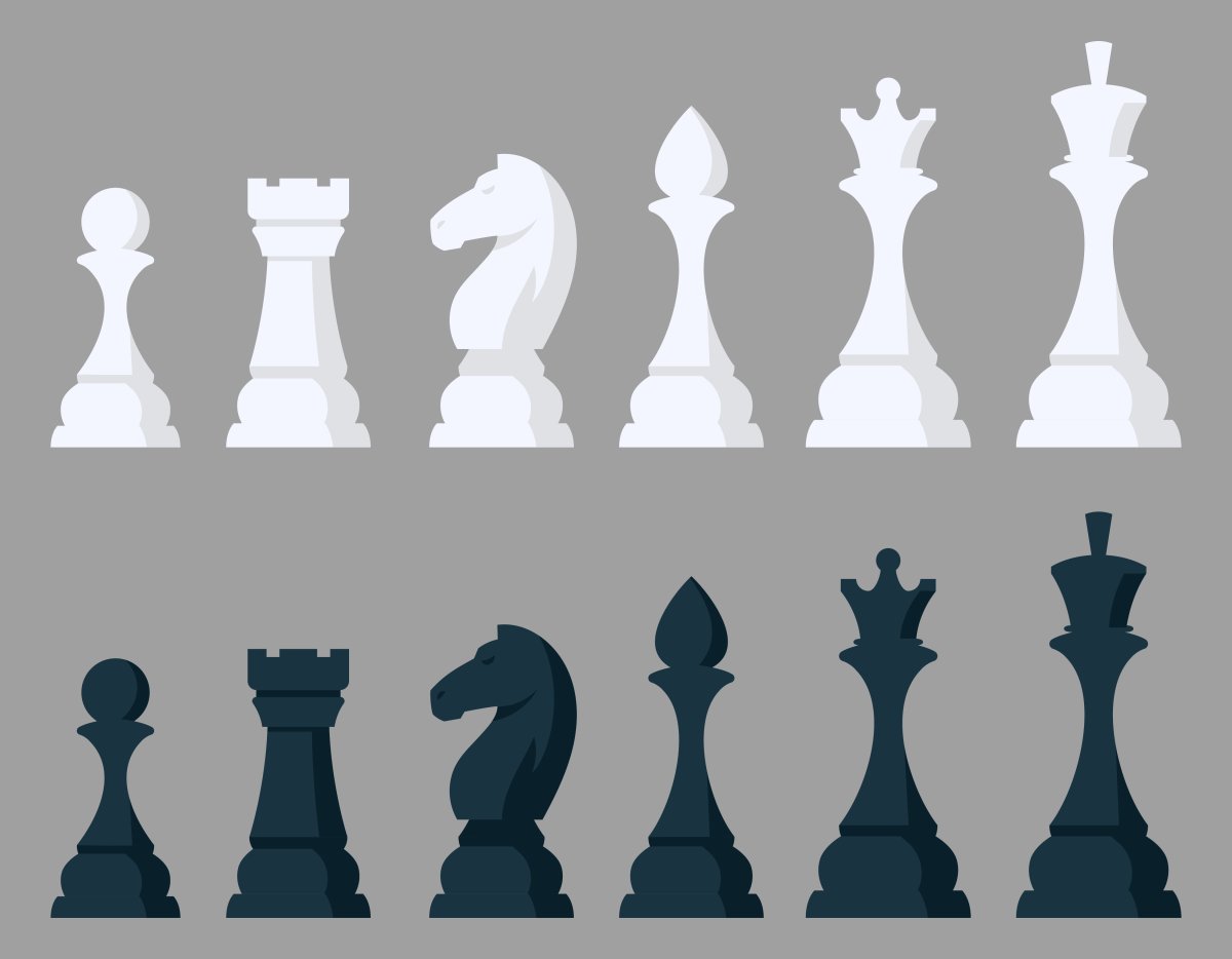 Графика сложного объекта шахматная фигура
