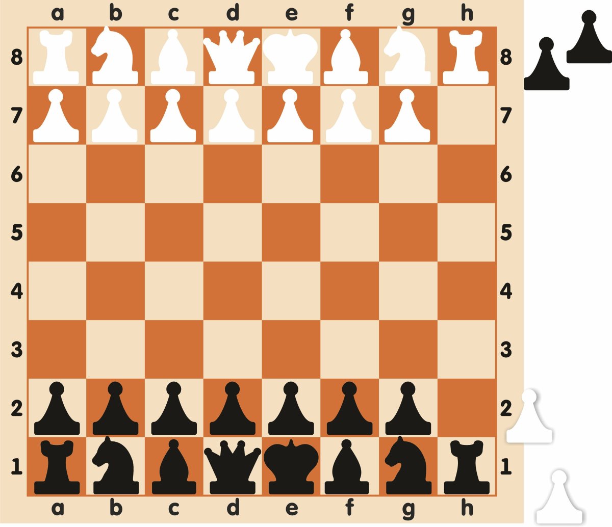 Доска шахматная демонстрационная магнитная 73х73