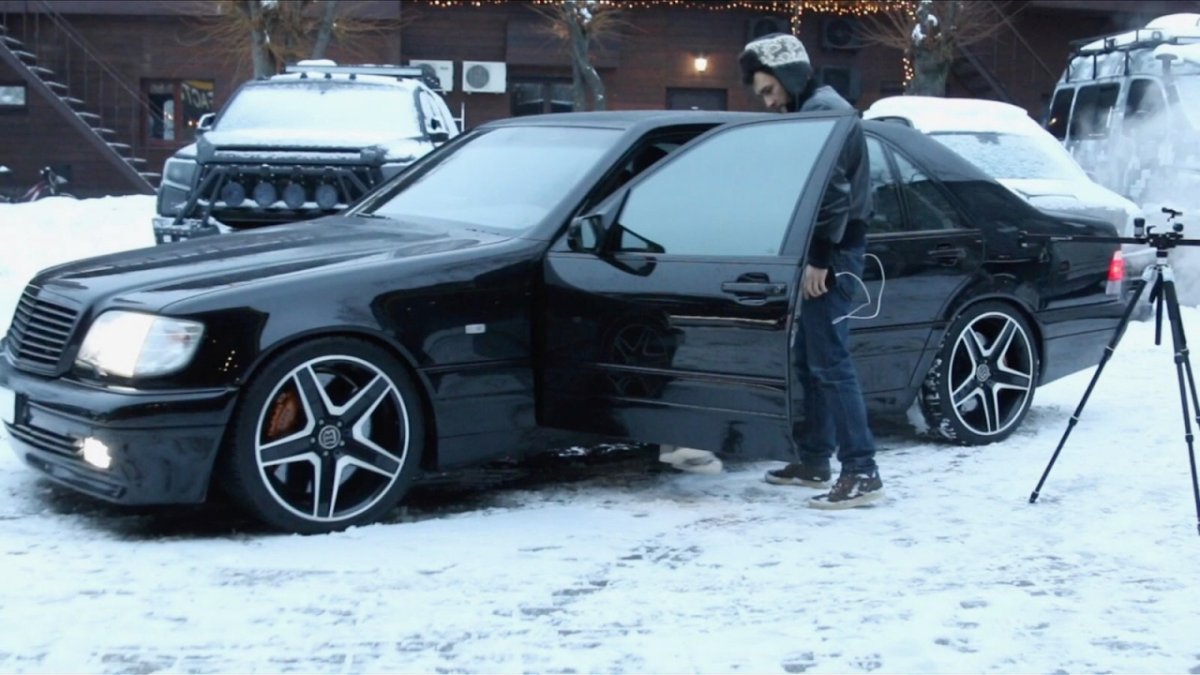 Мерседес w140 зимой