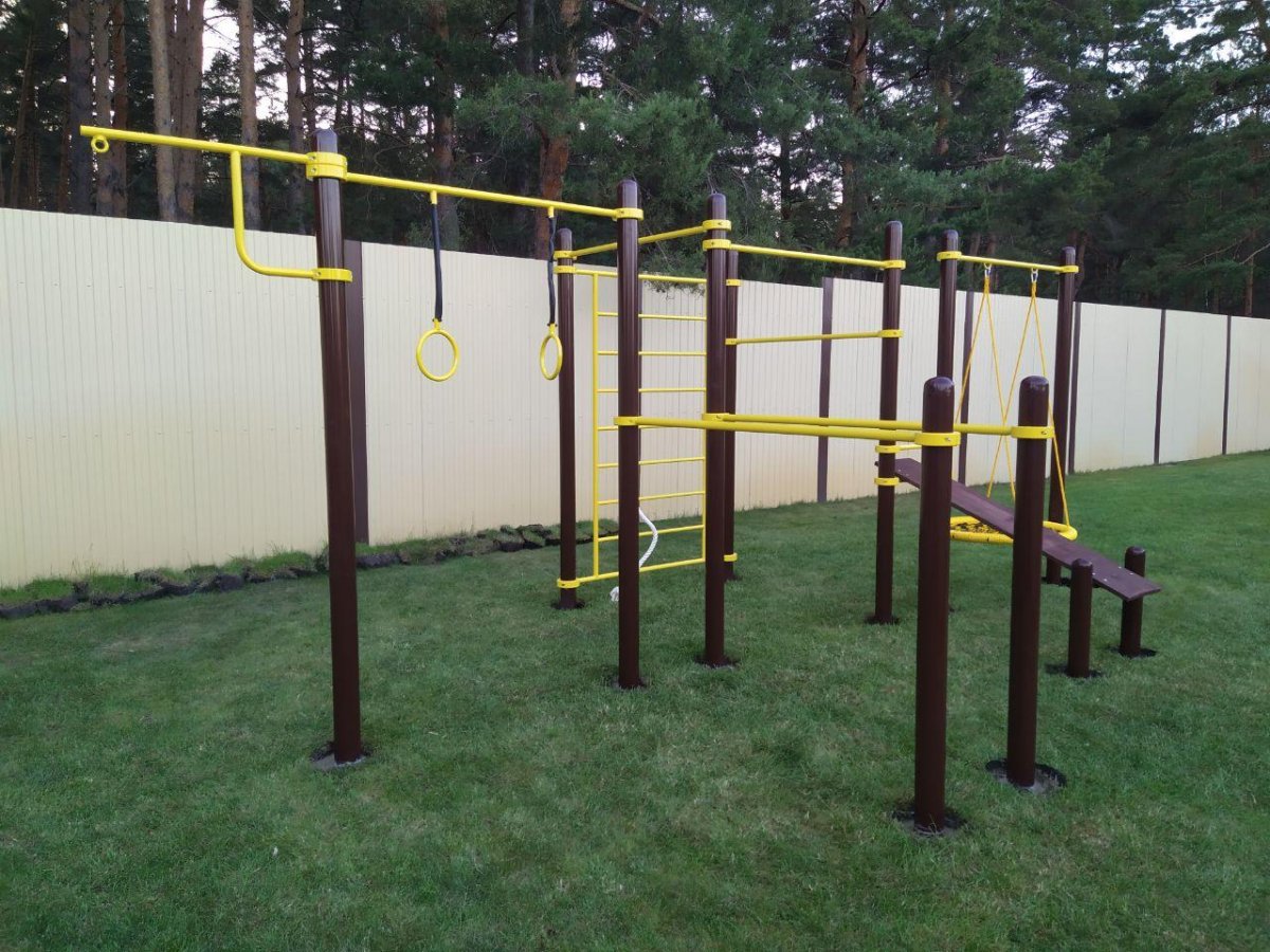 Уличный спортивный воркаут комплекс для дачи ak32