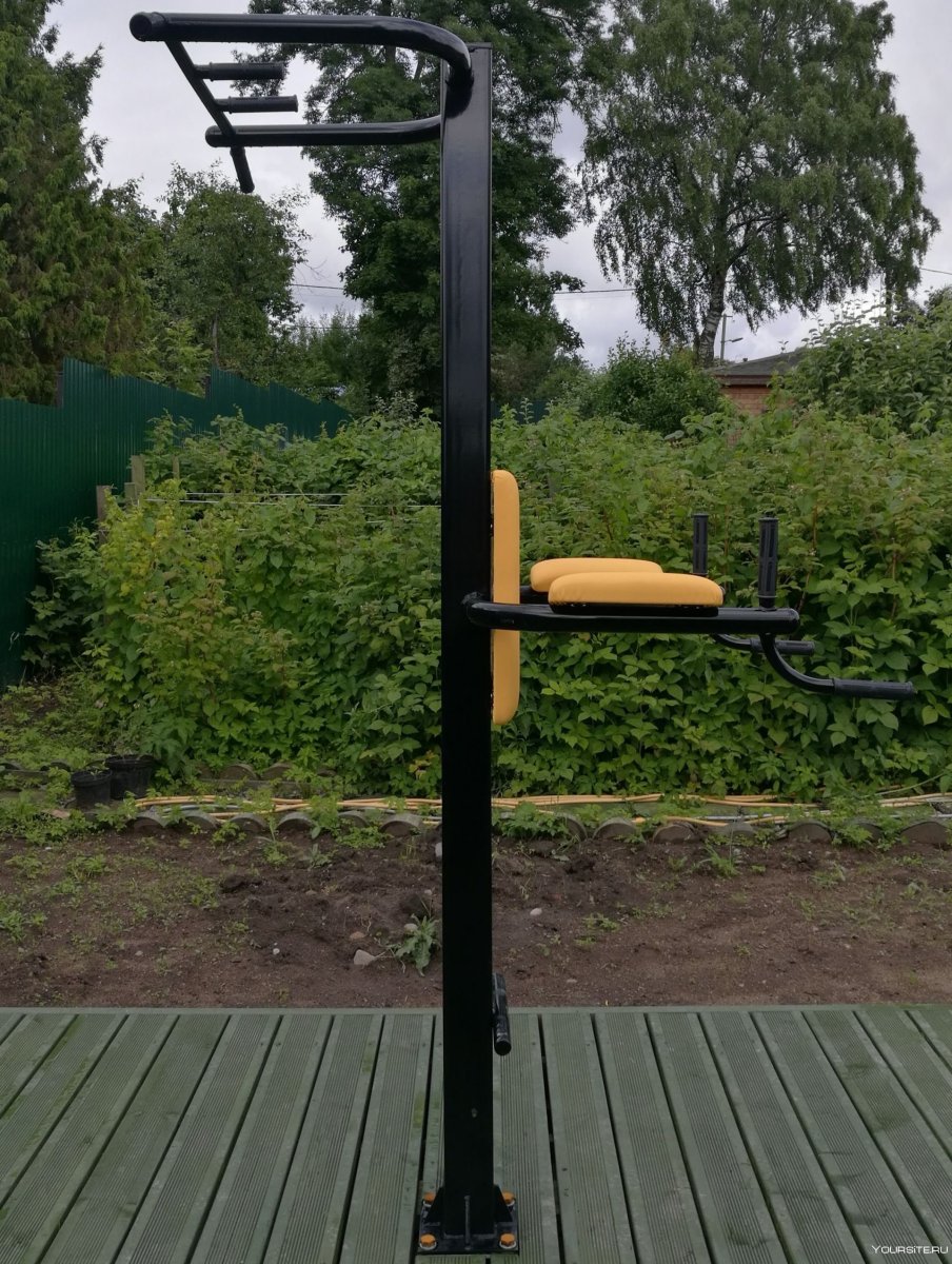 Уличный тренажер турник брусья-003