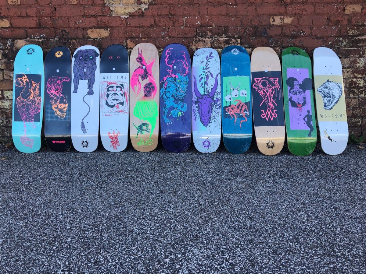 Скейтборд Premium Skateboards Josh Evin painted