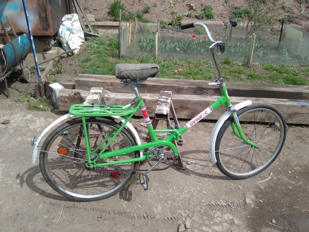 Велосипед салют салатовый