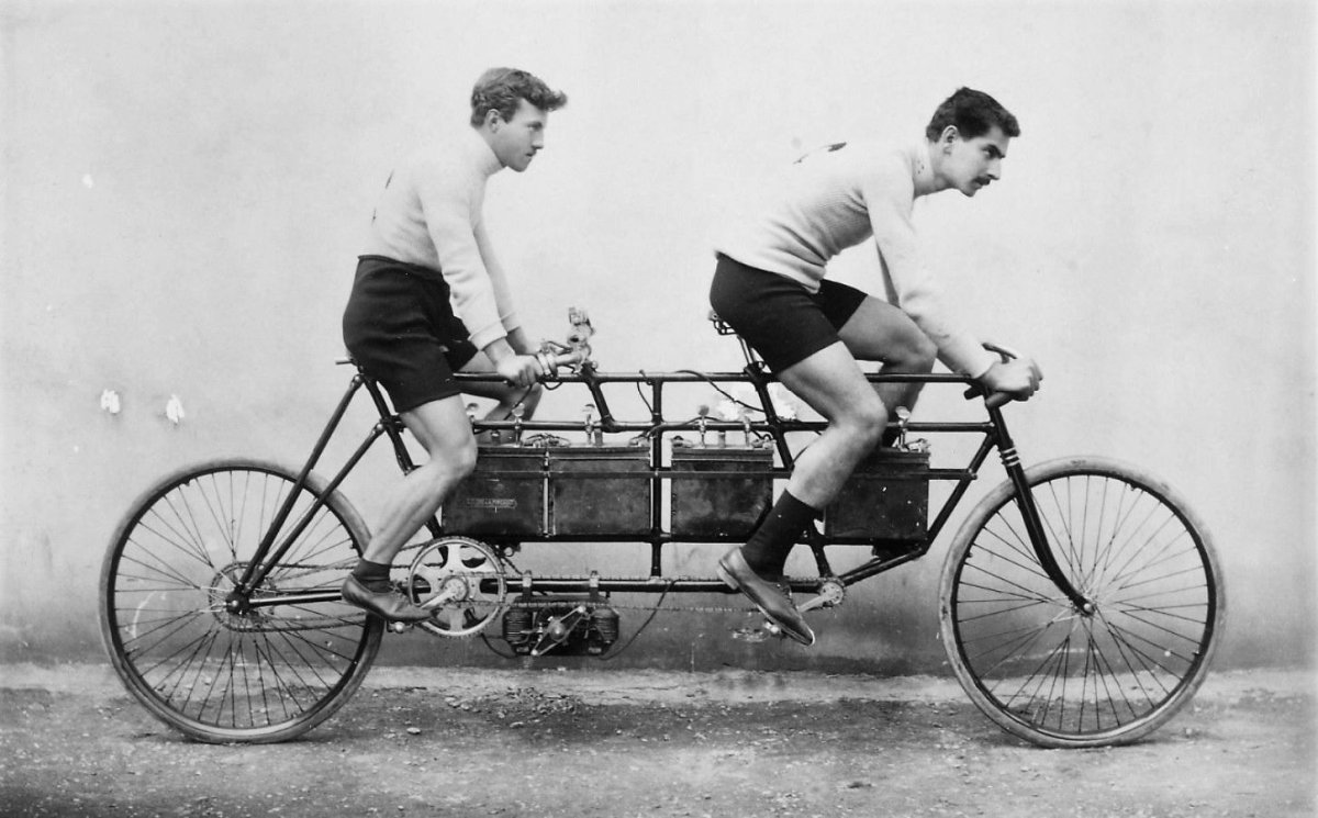 Велосипед Тандем 19 век