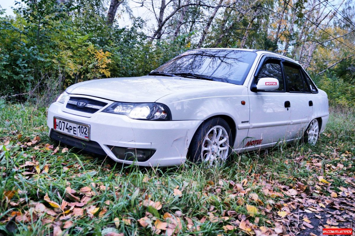 Daewoo Nexia 2008 Tuning белый
