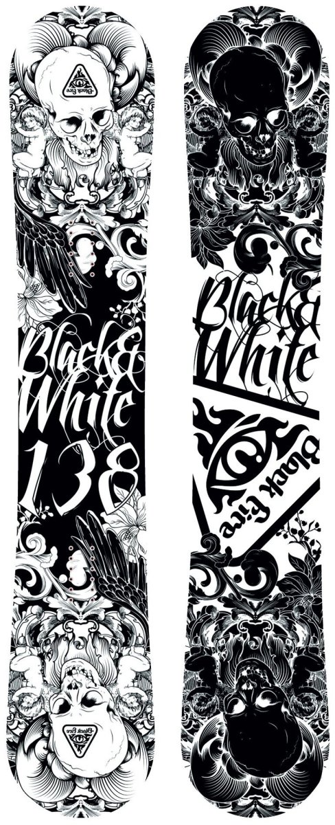 Сноуборд Black Fire b&w 14-15