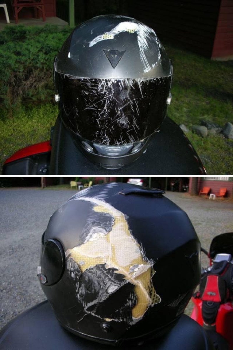 Разбитый шлем