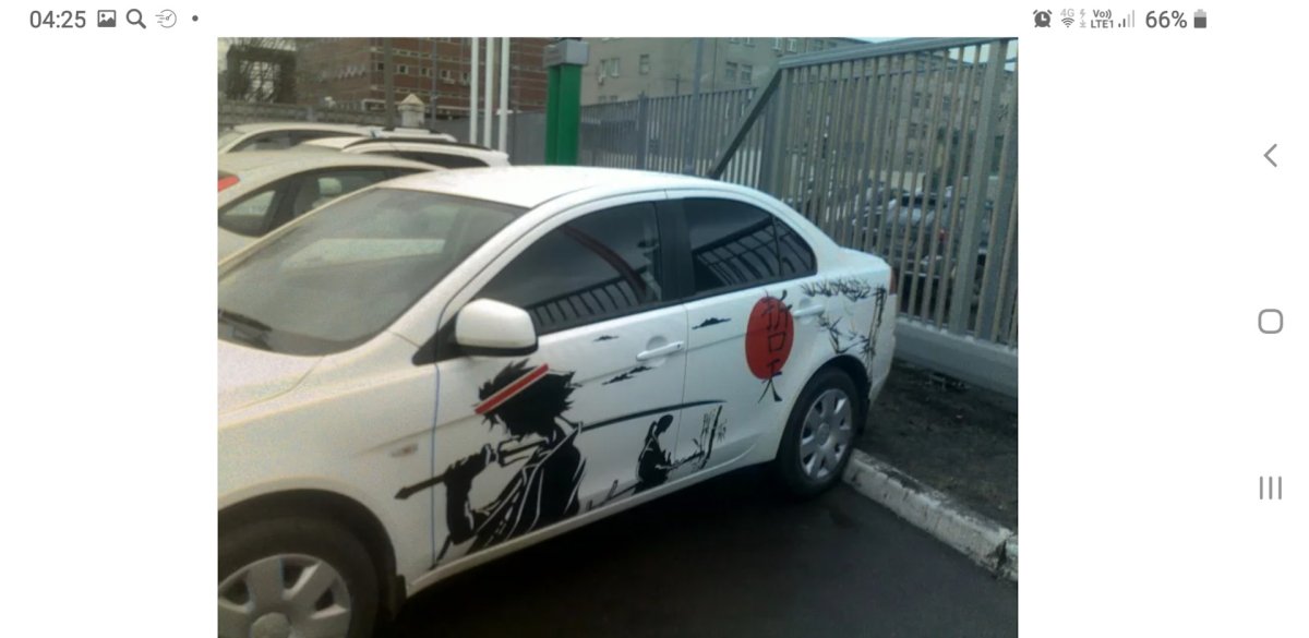 Наклейки на борт автомобиля в японском стиле