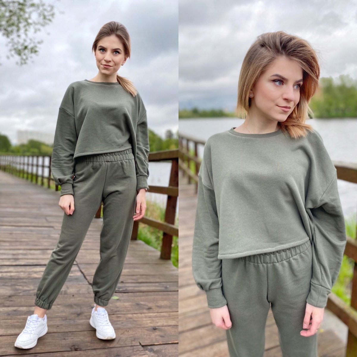 Спортивный костюм милитари женский