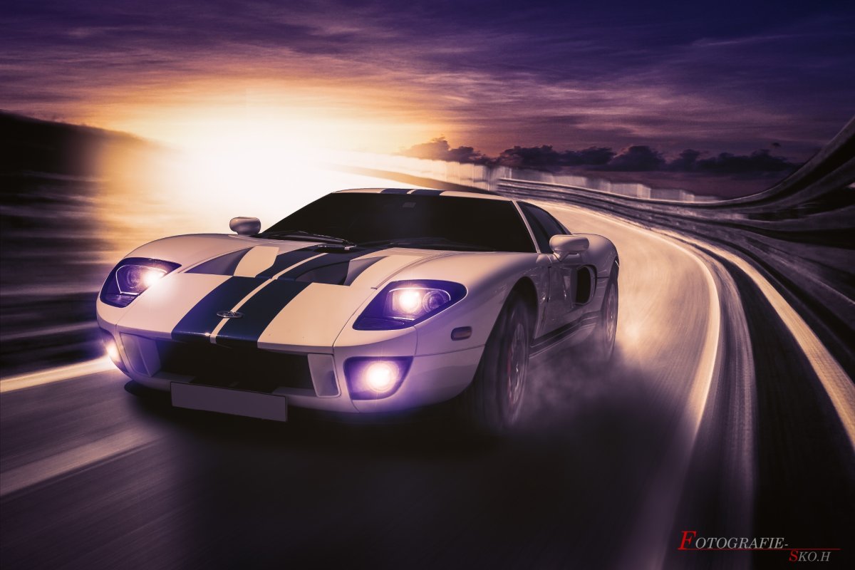 Neon Ford gt40