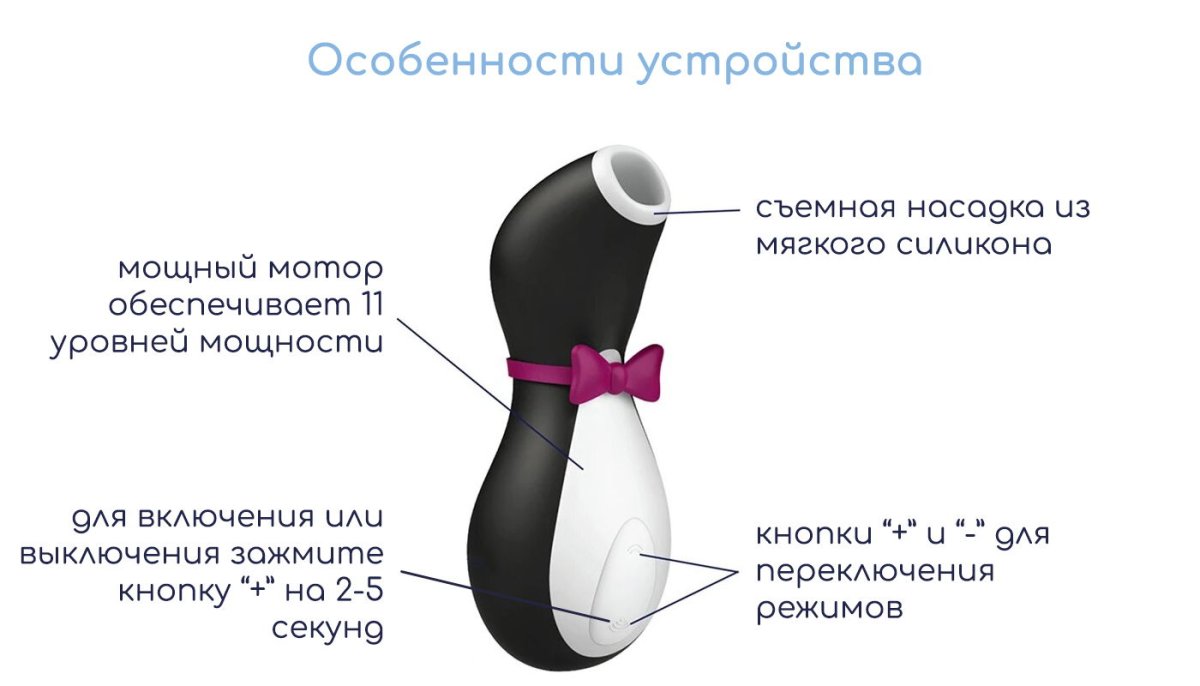 Вакуумный стимулятор Пингвинчик