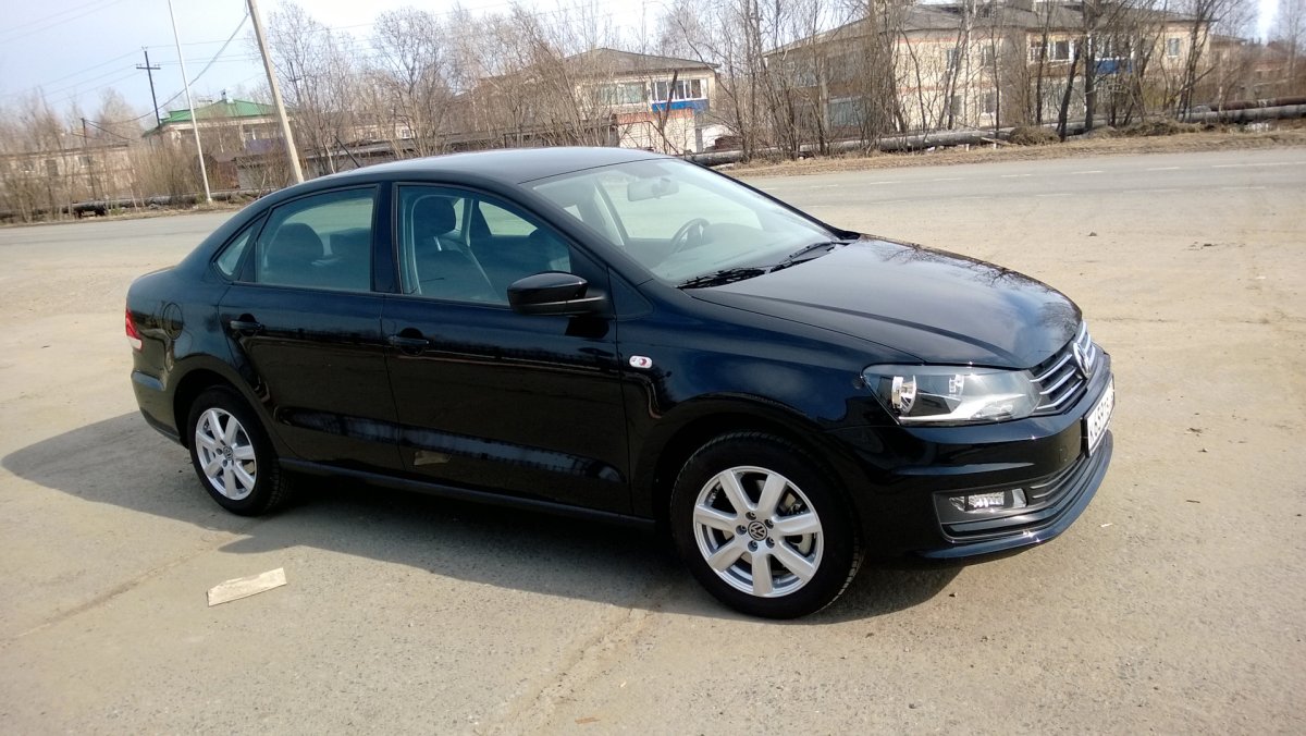 Volkswagen Polo sedan черный