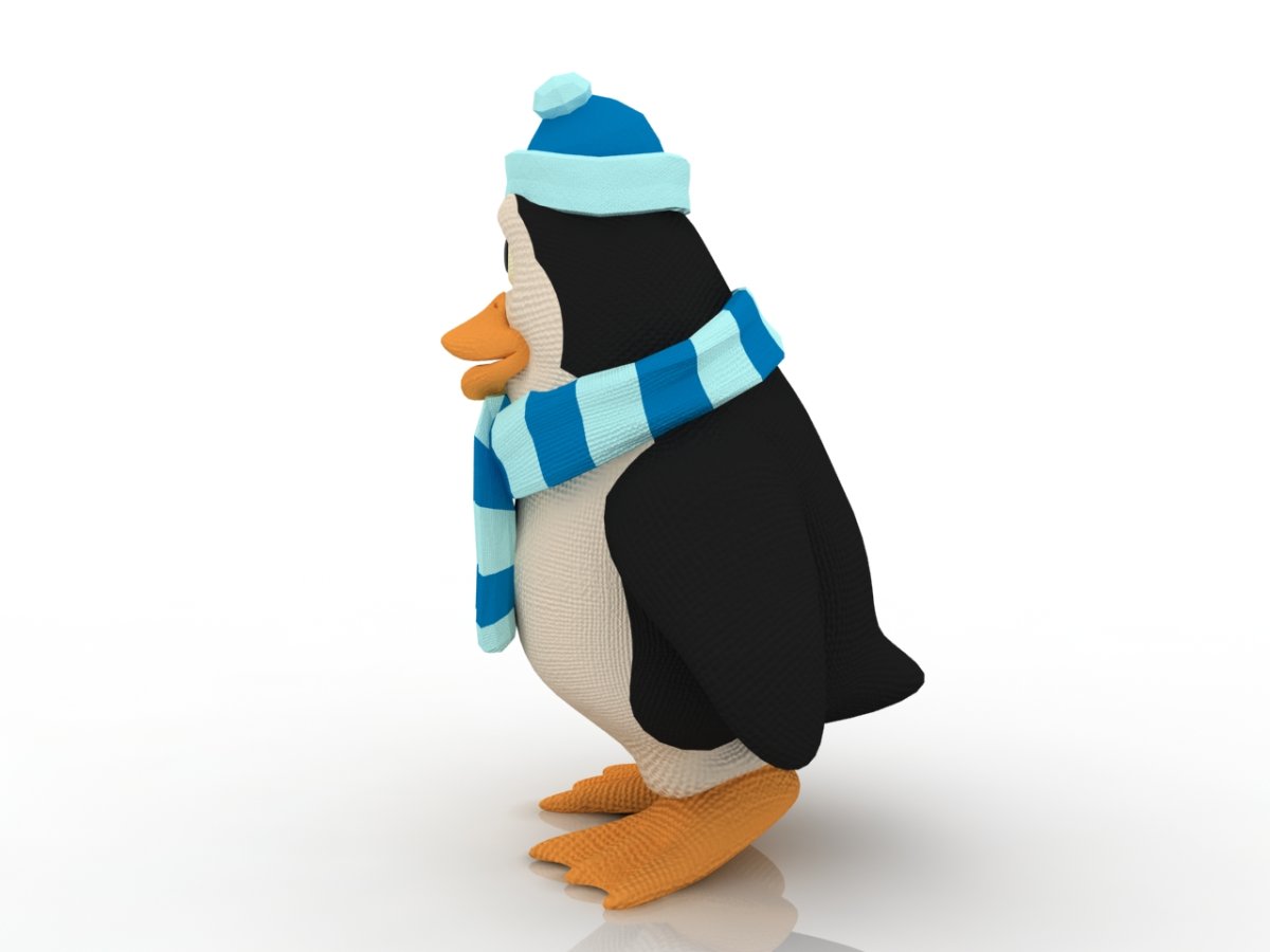 Пингвин 3d модель