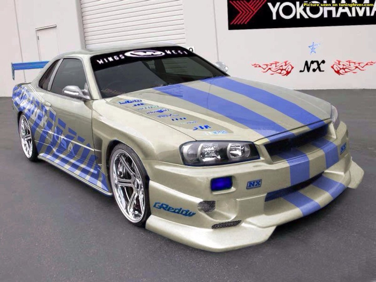 Nissan Skyline GTR r34 Форсаж