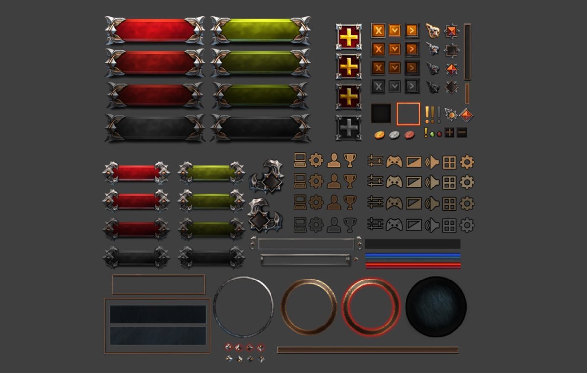 Fantasy UI 2d gui Unity Asset