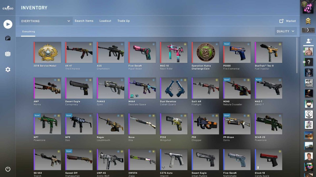 Инвентарь КС го 2020