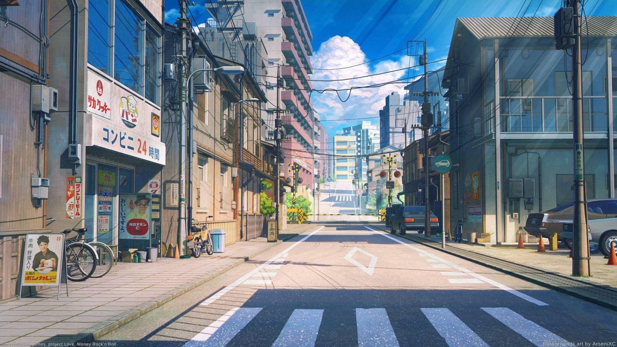 Япония Токио улицы анимэ