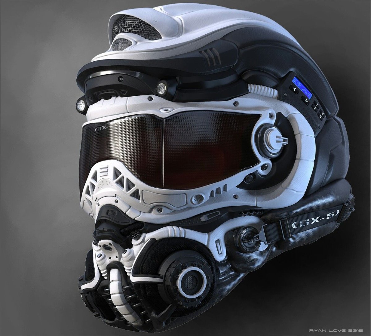 Cyberpunk мотоциклетный шлем