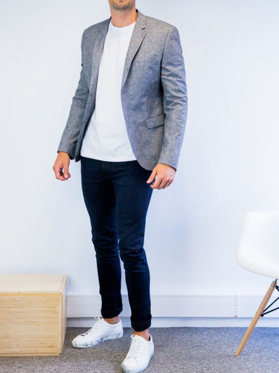 Кеды с пиджаком мужские