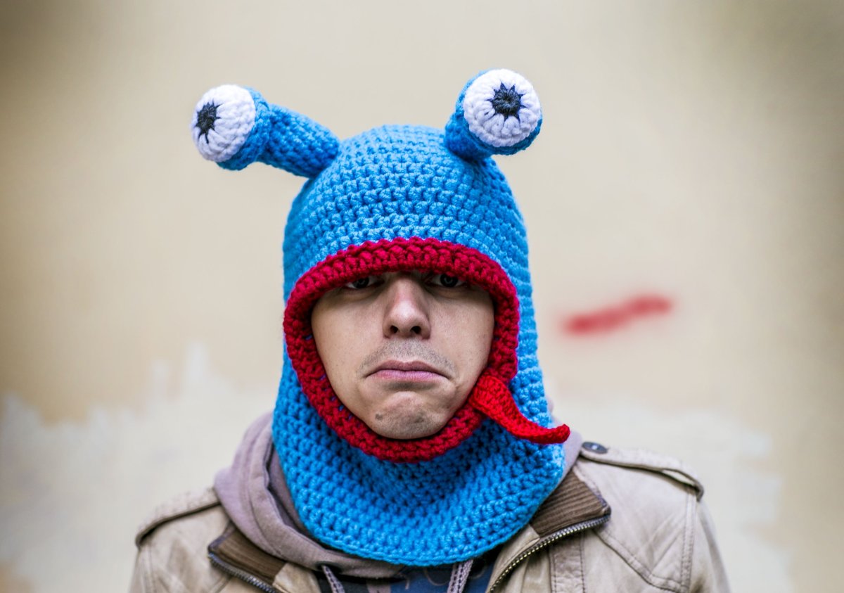 Прикольные вязаные шапки