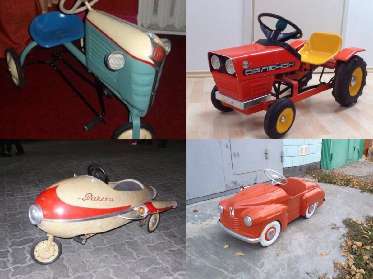 Детские машинки советских времен