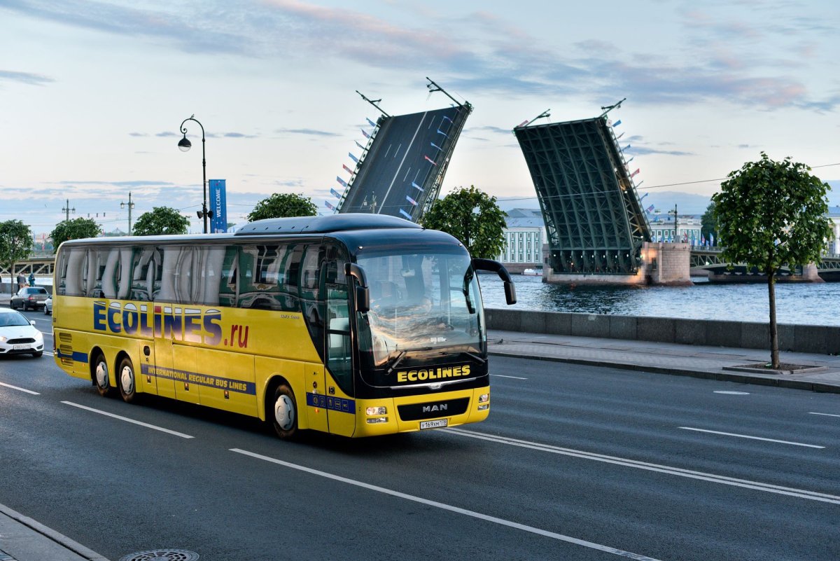 Автобус Ecolines Хельсинки Санкт-Петербург