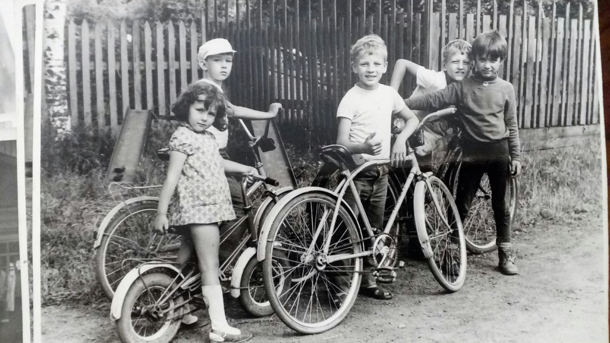 Советское детство на велосипеде