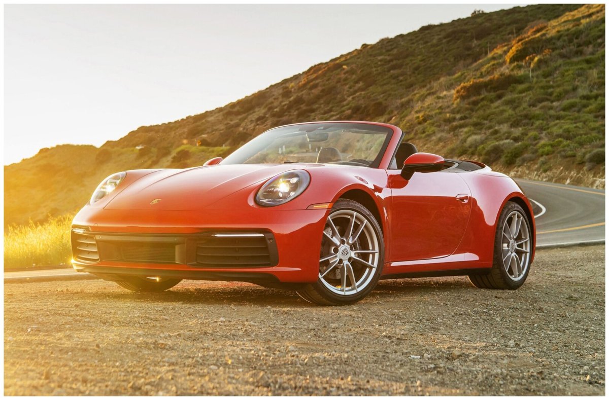 Porsche 911 Carrera Cabriolet красный