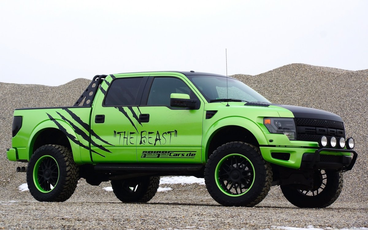 Ford f150 Raptor зеленый