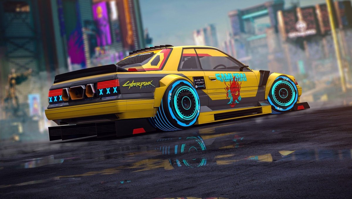 Машина Cyberpunk 2077 Nissan Skyline