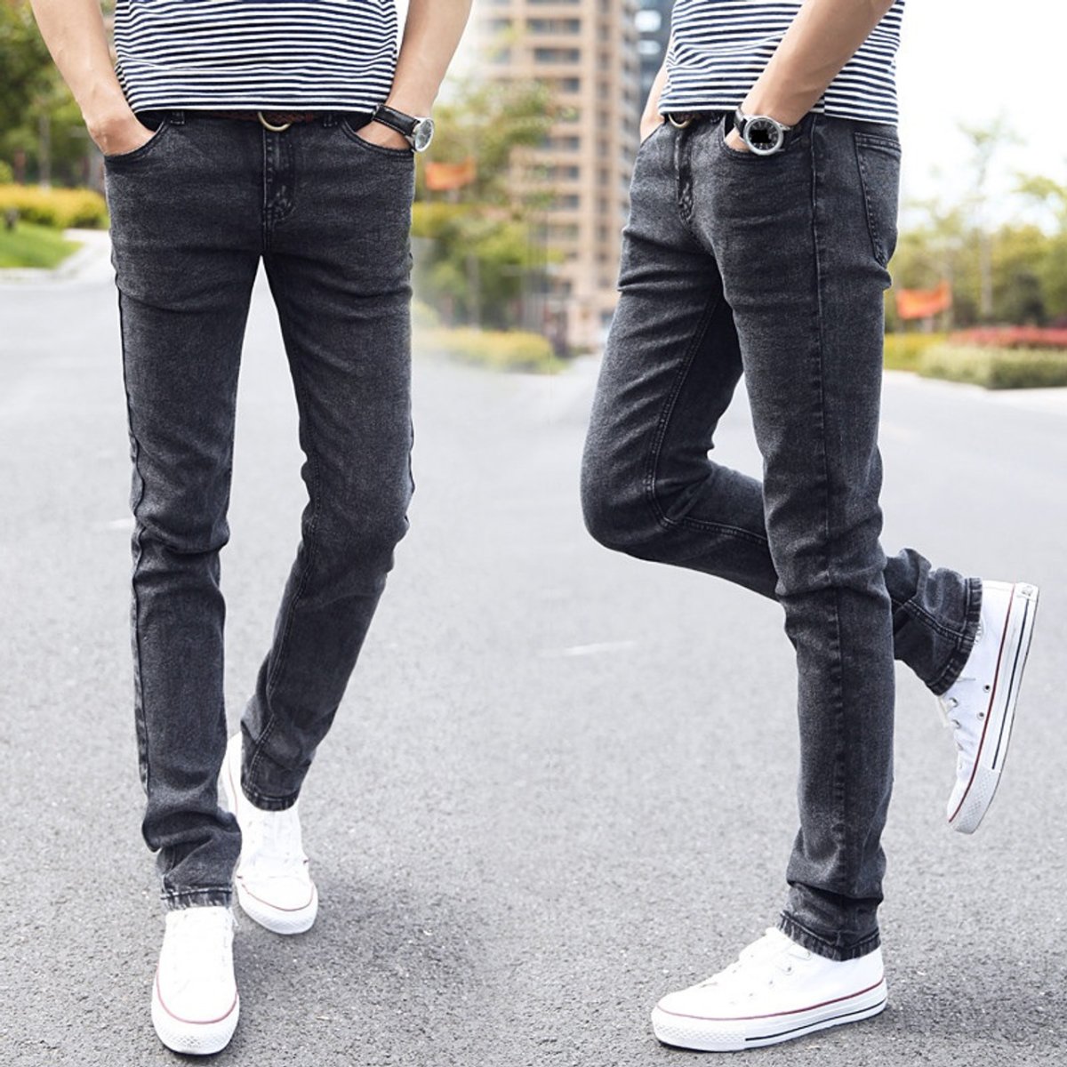 Slim skinny straight джинсы