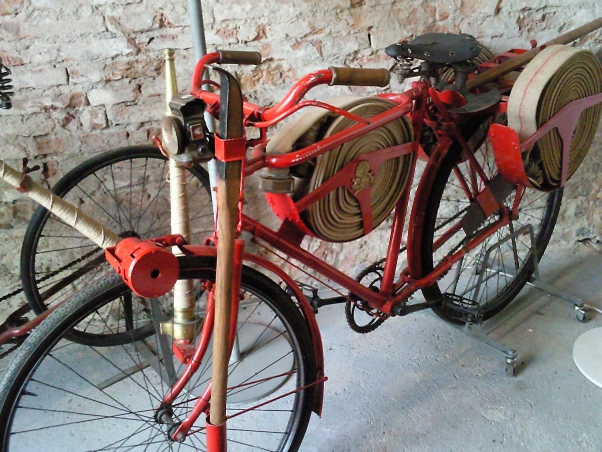 Пожарный велосипед 1905