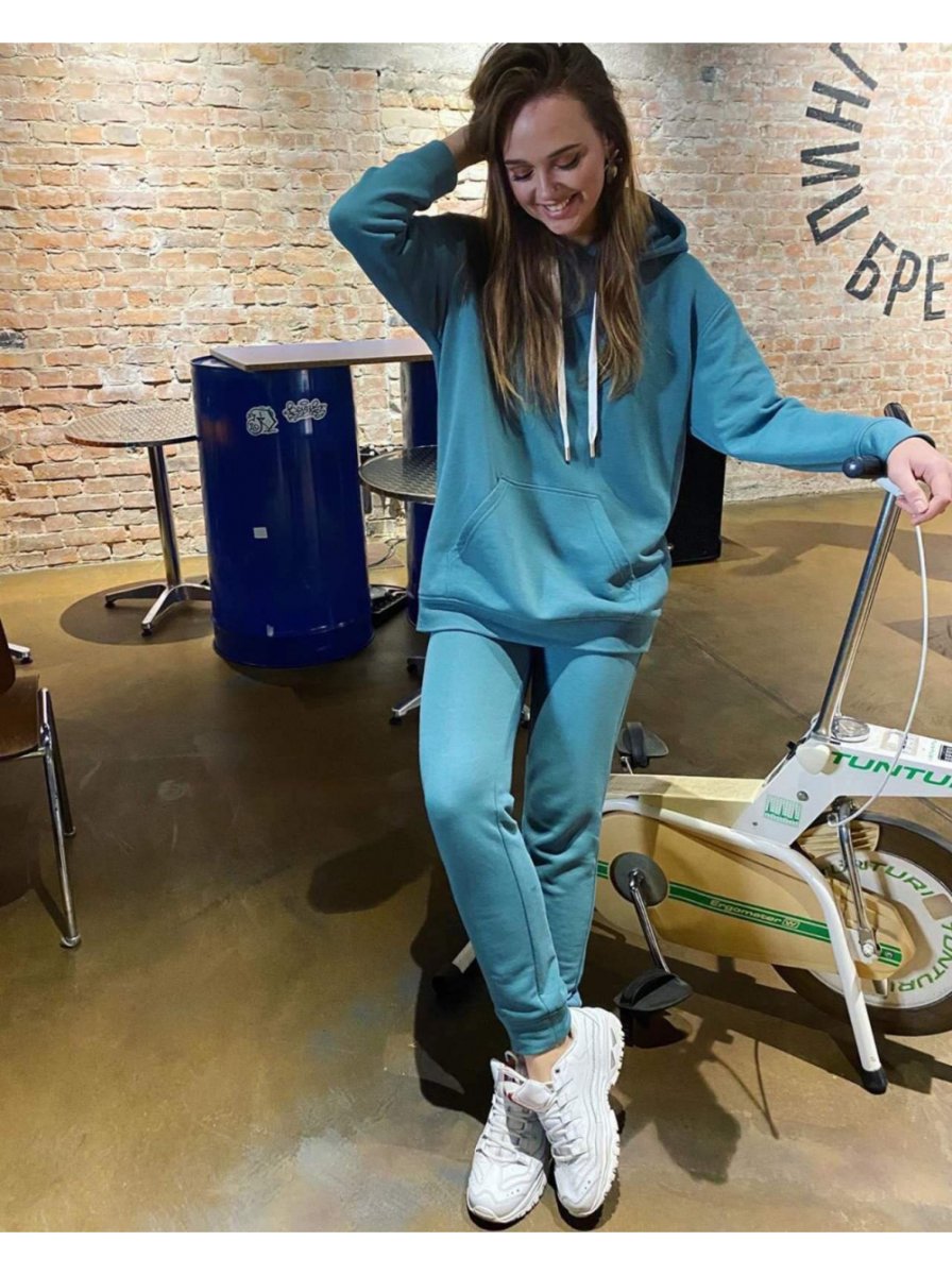 Костюм худи и штаны женские