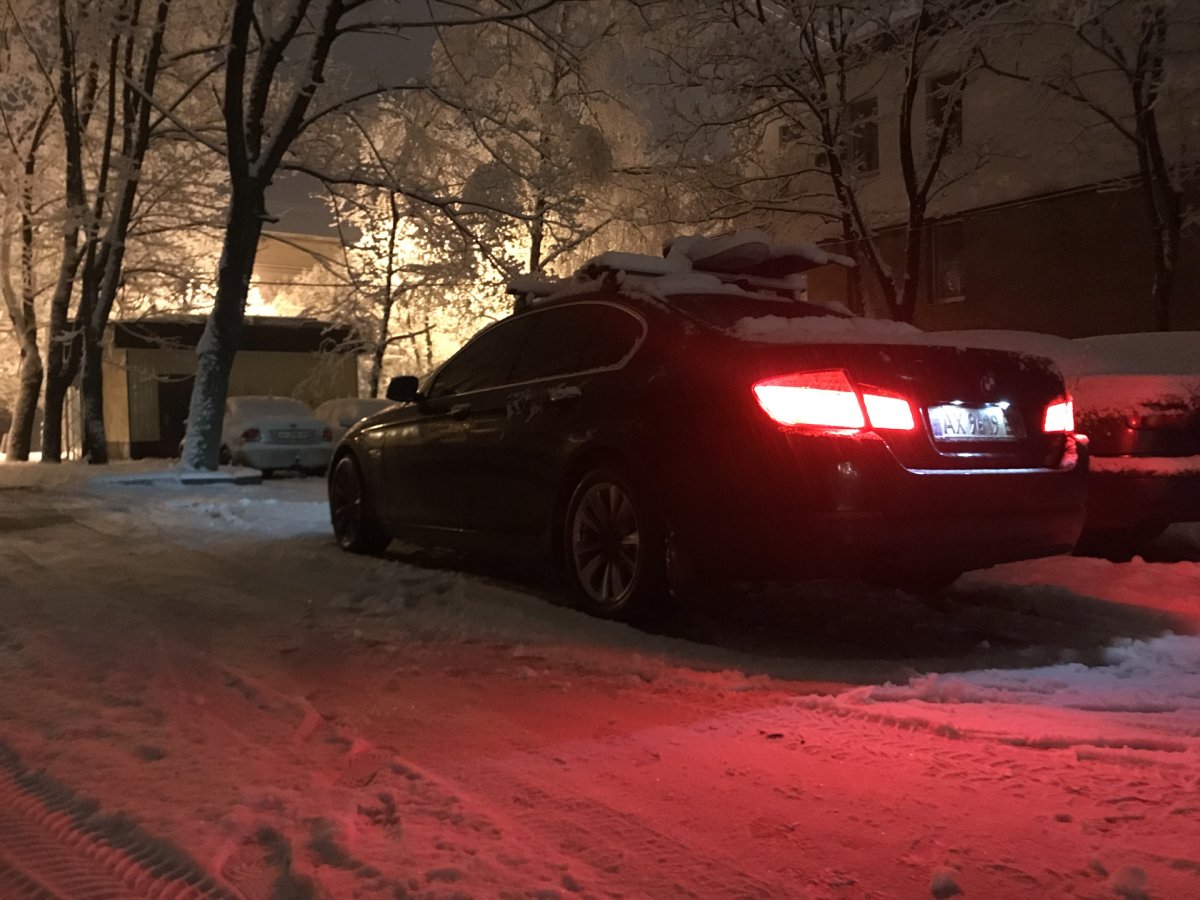 BMW 5 f30 зима