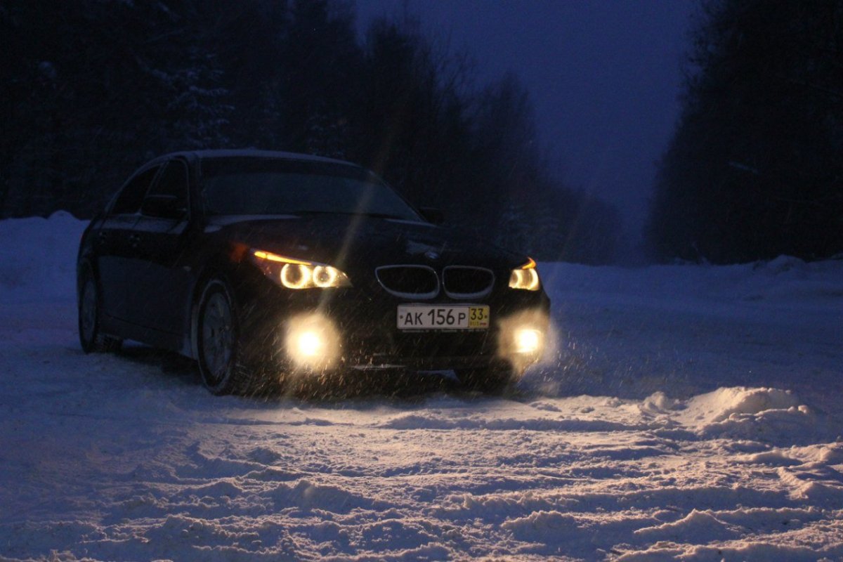 BMW e60 Snow