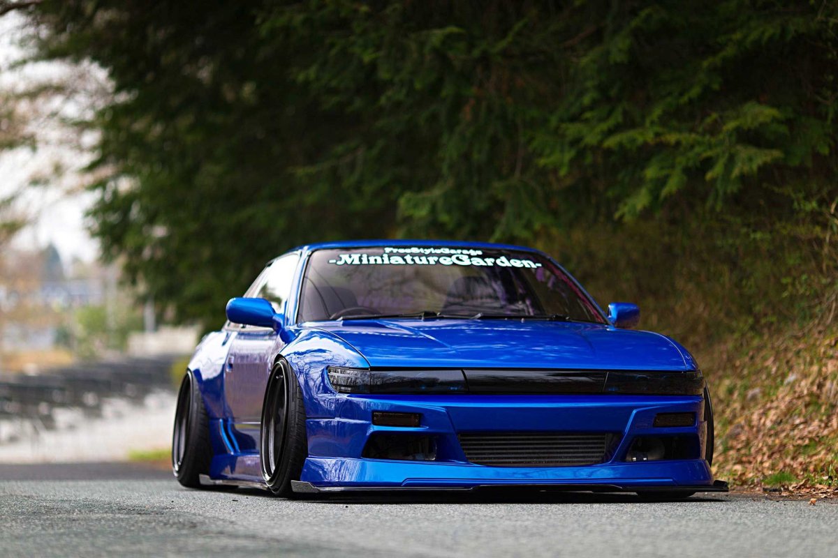 Nissan Silvia s13 синяя