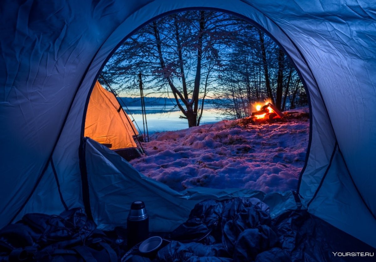 Вид из зимней палатки