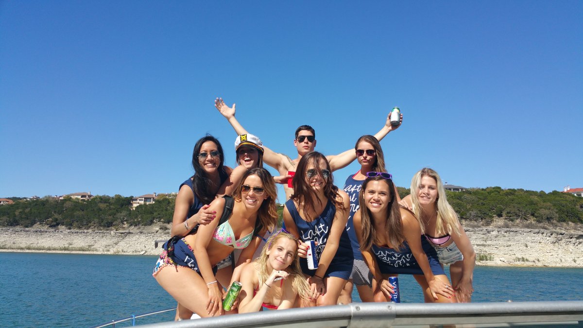 Boating with friends