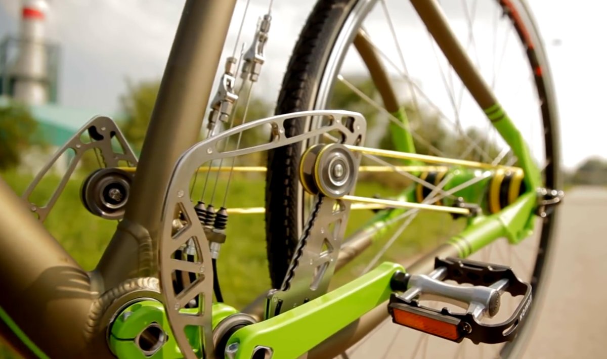 Велосипед Stringbike механизм