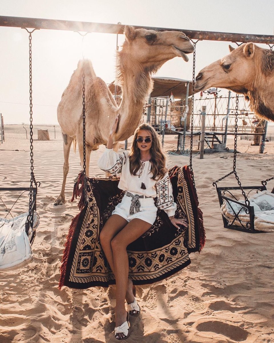 Дубай сафари верблюд